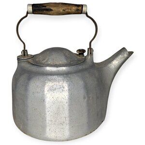 Griswold Colonial Design Cast Aluminum Tea Pot Kettle 8 Quart Mid Century Mod